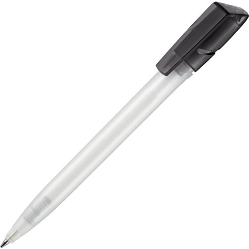 Kugelschreiber TWISTER FROZEN , Ritter-Pen, frost-weiss/topas-grau, ABS-Kunststoff, 14,50cm (Länge), Bild 2