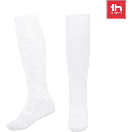 THC RUN KIDS WH. Mittlere-Wade Sportsocken Für Kinder , weiß, Polyester, Spandex, 30, , Bild 4