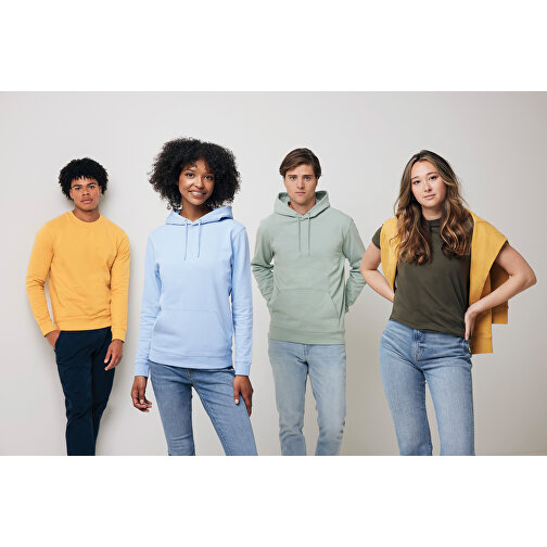 Iqoniq Zion Rundhals-Sweater Aus Recycelter Baumwolle , ochre yellow, 50% recycelte und 50% biologische Baumwolle, XXL, 78,00cm x 1,00cm (Länge x Höhe), Bild 15