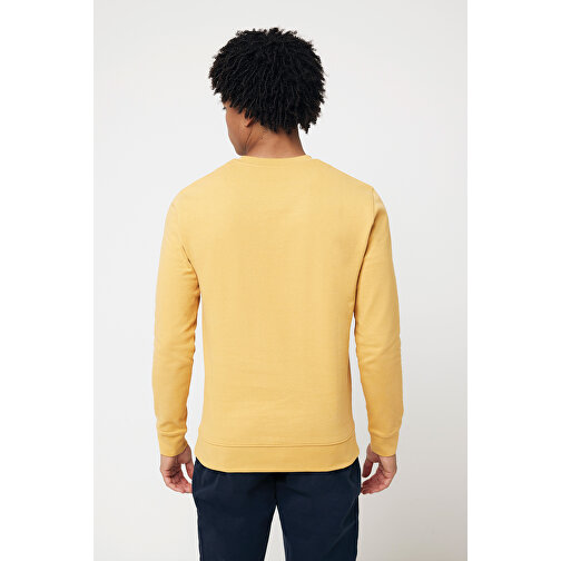 Iqoniq Zion Rundhals-Sweater Aus Recycelter Baumwolle , ochre yellow, 50% recycelte und 50% biologische Baumwolle, XXL, 78,00cm x 1,00cm (Länge x Höhe), Bild 7