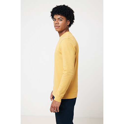 Iqoniq Zion Rundhals-Sweater Aus Recycelter Baumwolle , ochre yellow, 50% recycelte und 50% biologische Baumwolle, XS, 64,00cm x 1,00cm (Länge x Höhe), Bild 6