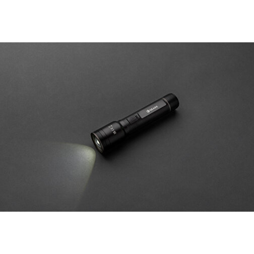 Heavy-Duty USB-Taschenlampe Aus RCS Recyceltem Aluminium , schwarz, Recycelte Aluminiumlegierung, 19,10cm (Höhe), Bild 6