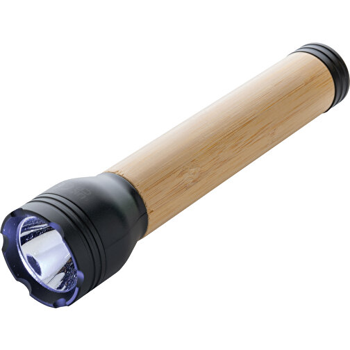 Lucid 5W Taschenlampe Aus RCS Recyceltem Kunststoff & Bambus , schwarz, ABS - recycelt, 4,20cm x 19,50cm (Länge x Höhe), Bild 1