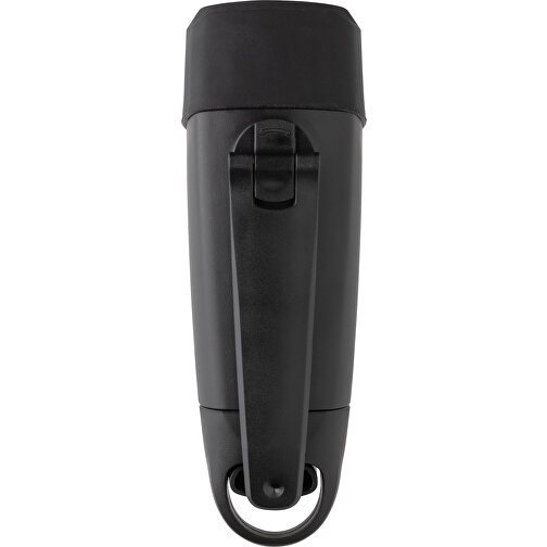 Lightwave USB-Taschenlampe Mit Kurbel Aus RCS RPlastik , schwarz, ABS - recycelt, 12,50cm x 3,00cm (Länge x Höhe), Bild 6