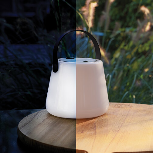 SolarGlow, luce per esterni in plastica riciclabile RCS con lampada USB, Immagine 7