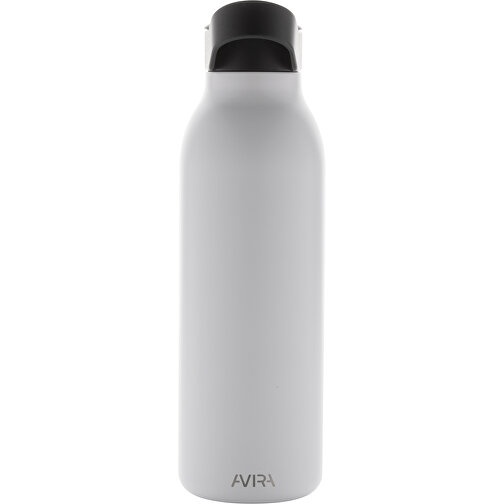 Avira Ara RCS Re-Steel Fliptop Wasserflasche 500ml , weiß, Rostfreier Stahl - recycelt, 24,00cm (Höhe), Bild 3