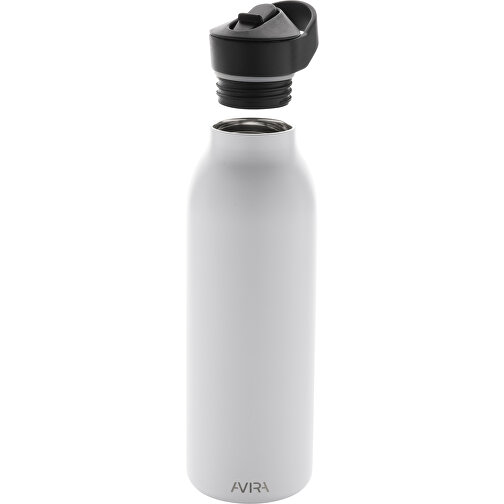 Avira Ara RCS Re-Steel Fliptop Wasserflasche 500ml , weiß, Rostfreier Stahl - recycelt, 24,00cm (Höhe), Bild 5