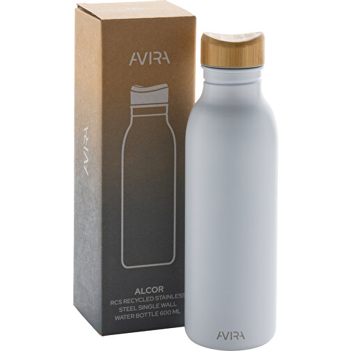 Avira Alcor 600ml Wasserflasche Aus RCS Rec. Stainless-Steel , weiss, Rostfreier Stahl - recycelt, 22,50cm (Höhe), Bild 9