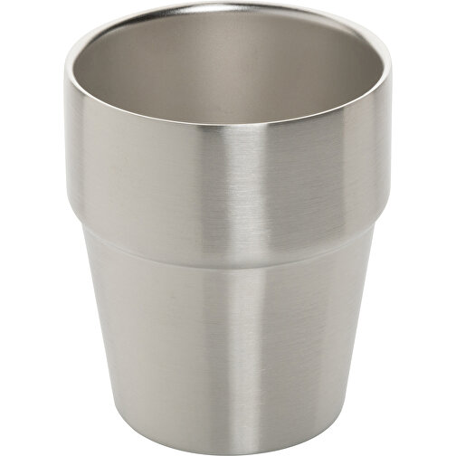 Clark Doppelwandige RCS Kaffeetasse 300ml , silber, Rostfreier Stahl - recycelt, 9,70cm (Höhe), Bild 1