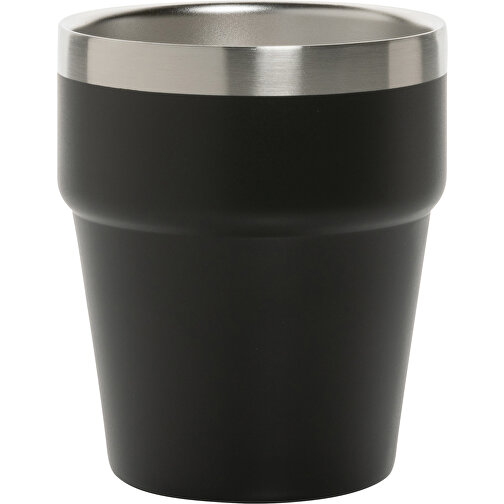 Clark Doppelwandige RCS Kaffeetasse 300ml , schwarz, Rostfreier Stahl - recycelt, 9,70cm (Höhe), Bild 2