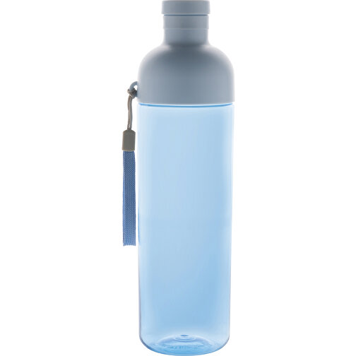 Impact Auslaufsichere Wasserflasche Aus RCS Recyc. PET 600ml , blau, PET - recycelt, 24,30cm (Höhe), Bild 2