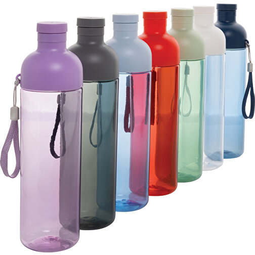 Impact Auslaufsichere Wasserflasche Aus RCS Recyc. PET 600ml , blau, PET - recycelt, 24,30cm (Höhe), Bild 8