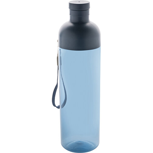 Impact Auslaufsichere Wasserflasche Aus RCS Recyc. PET 600ml , navy blau, PET - recycelt, 24,30cm (Höhe), Bild 1