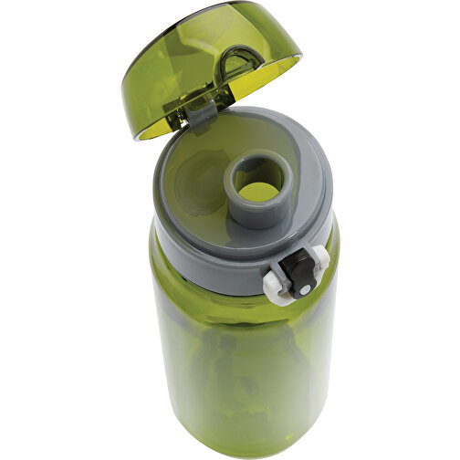 Yide RCS  RPET Verschließbare Wasserflasche 600ml , grün, PET - recycelt, 21,40cm (Höhe), Bild 5