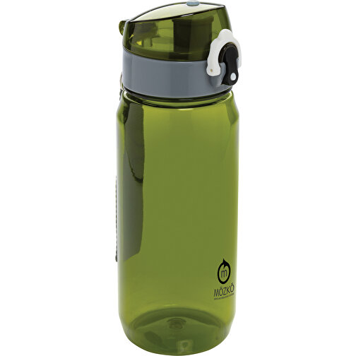 Yide RCS  RPET Verschließbare Wasserflasche 600ml , grün, PET - recycelt, 21,40cm (Höhe), Bild 6