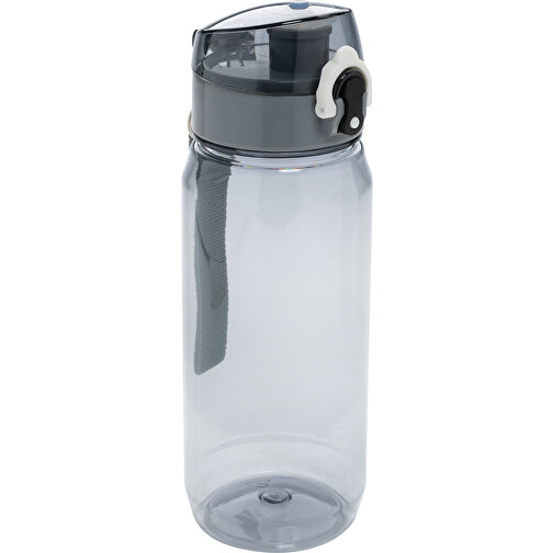 Yide RCS  RPET Verschließbare Wasserflasche 600ml , schwarz, PET - recycelt, 21,40cm (Höhe), Bild 1