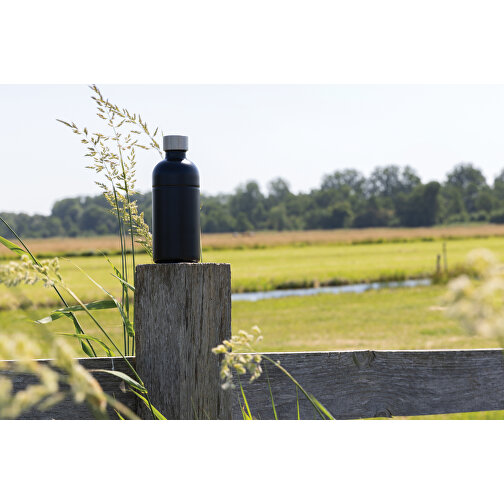 Soda Trinkflasche Aus RCS-zertifiziertem Stainless-Steel , schwarz, Rostfreier Stahl - recycelt, 21,40cm (Höhe), Bild 9