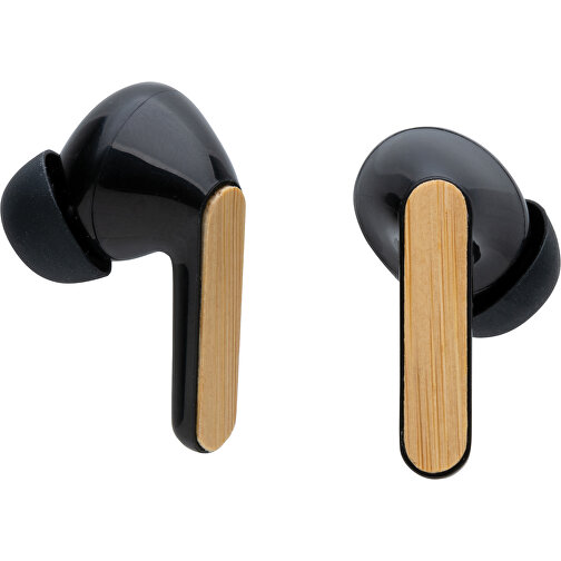 Auriculares TWS fabricados con plástico reciclado RCS y bambú, Imagen 4