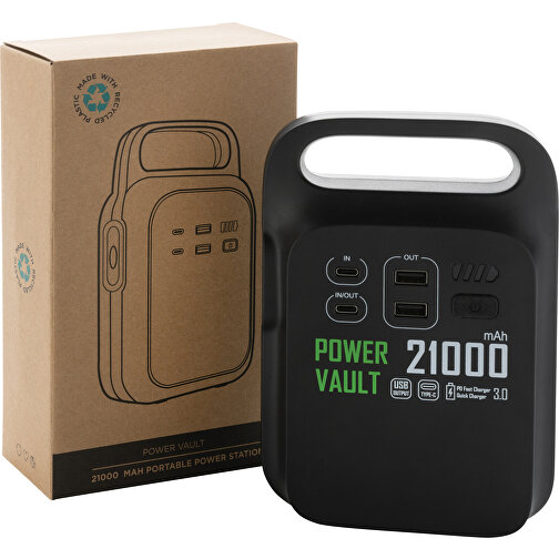 Power Vault 21.000mAh stazione di alimentazione portatile in RCS rPlastik, Immagine 10