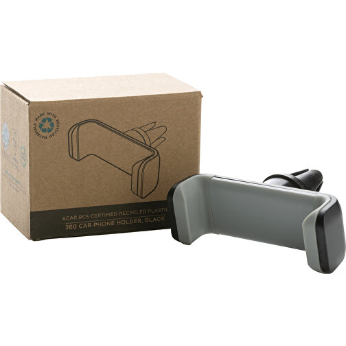 Support pour téléphone portable de voiture Acar 360° en plastique recyclé RCS, Image 9