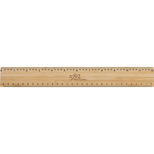 Timberson Extra Dickes 30cm Doppelseitiges Bambuslineal , braun, Bambus FSC® zertifiziert, 31,00cm x 0,60cm (Länge x Höhe), Bild 4