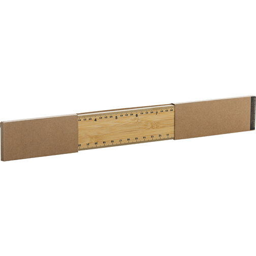 Timberson Extra Dickes 30cm Doppelseitiges Bambuslineal , braun, Bambus FSC® zertifiziert, 31,00cm x 0,60cm (Länge x Höhe), Bild 7