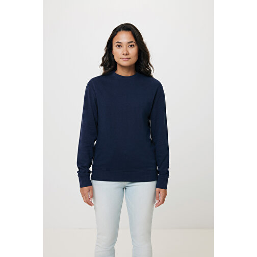 Iqoniq Zion Rundhals-Sweater Aus Recycelter Baumwolle , navy blau, 50% recycelte und 50% biologische Baumwolle, 5XL, 83,00cm x 1,00cm (Länge x Höhe), Bild 10