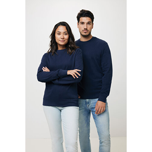 Iqoniq Zion Rundhals-Sweater Aus Recycelter Baumwolle , navy blau, 50% recycelte und 50% biologische Baumwolle, 5XL, 83,00cm x 1,00cm (Länge x Höhe), Bild 3