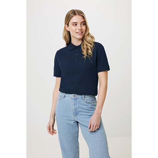 Iqoniq Yosemite Piqué-Poloshirt Aus Recycelter Baumwolle , navy blau, 50% recycelte und 50% biologische Baumwolle, 4XL, 81,50cm x 0,50cm (Länge x Höhe), Bild 11