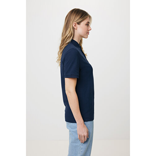 Iqoniq Yosemite Piqué-Poloshirt Aus Recycelter Baumwolle , navy blau, 50% recycelte und 50% biologische Baumwolle, 4XL, 81,50cm x 0,50cm (Länge x Höhe), Bild 14