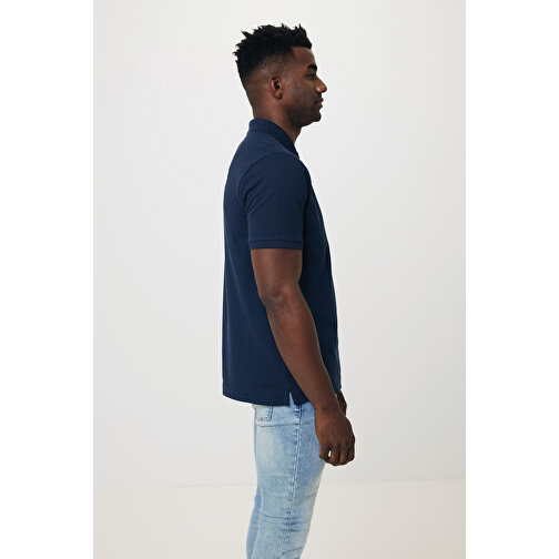 Iqoniq Yosemite Piqué-Poloshirt Aus Recycelter Baumwolle , navy blau, 50% recycelte und 50% biologische Baumwolle, 4XL, 81,50cm x 0,50cm (Länge x Höhe), Bild 15