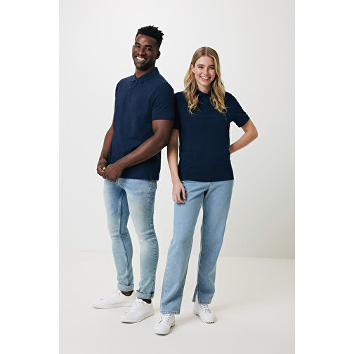 Iqoniq Yosemite Piqué-Poloshirt Aus Recycelter Baumwolle , navy blau, 50% recycelte und 50% biologische Baumwolle, 4XL, 81,50cm x 0,50cm (Länge x Höhe), Bild 4