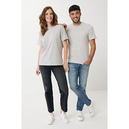 Iqoniq Sierra Lightweight T-Shirt Aus Recycelter Baumwolle , ungefärbte helles Grau, 30% recycelte und 70% biologische Baumwolle, M, 73,00cm x 1,00cm (Länge x Höhe), Bild 3