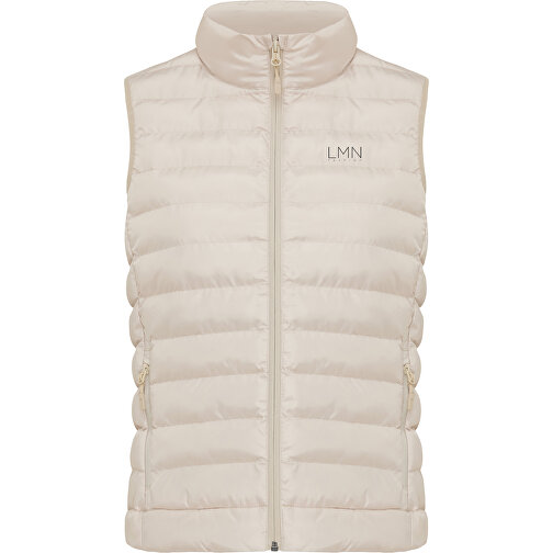 Iqoniq Meru Damen Bodywarmer Aus Recyceltem Polyester , beige, 100% recyceltes Polyester, S, 60,00cm x 0,50cm (Länge x Höhe), Bild 12