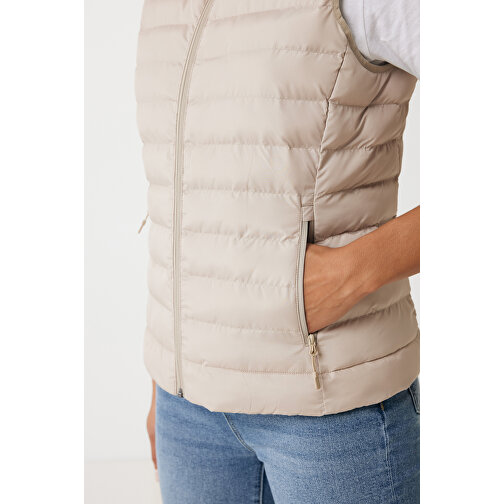 Iqoniq Meru Damen Bodywarmer Aus Recyceltem Polyester , beige, 100% recyceltes Polyester, S, 60,00cm x 0,50cm (Länge x Höhe), Bild 8