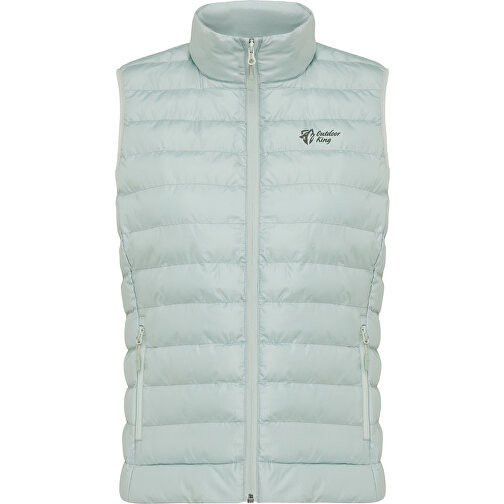 Iqoniq Meru Damen Bodywarmer Aus Recyceltem Polyester , Iceberg green, 100% recyceltes Polyester, XXS, 52,00cm x 0,50cm (Länge x Höhe), Bild 13