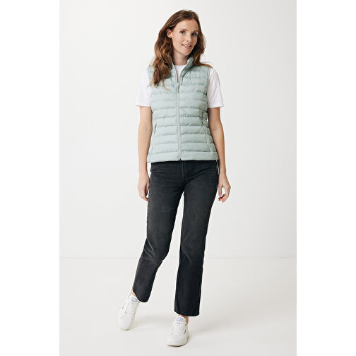 Iqoniq Meru Damen Bodywarmer Aus Recyceltem Polyester , Iceberg green, 100% recyceltes Polyester, S, 60,00cm x 0,50cm (Länge x Höhe), Bild 4