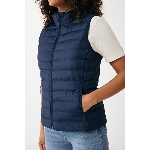 Iqoniq Meru Damen Bodywarmer Aus Recyceltem Polyester , navy blau, 100% recyceltes Polyester, L, 64,00cm x 0,50cm (Länge x Höhe), Bild 8