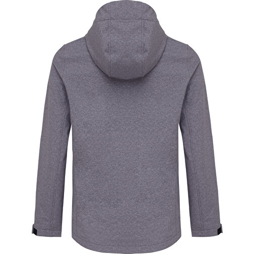 Iqoniq Makalu Damen Softshelljacke Aus Recyceltem Polyester , vulcano heather grey, 91% recyceltes Polyester, 7% recyceltes TPU, 2% Elastan, M, 66,00cm x 2,50cm (Länge x Höhe), Bild 2