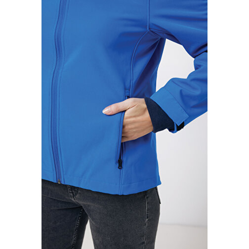 Iqoniq Makalu Damen Softshelljacke Aus Recyceltem Polyester , Königsblau, 91% recyceltes Polyester, 7% recyceltes TPU, 2% Elastan, XXL, 72,00cm x 3,00cm (Länge x Höhe), Bild 9