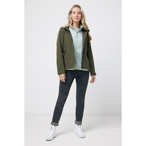 Iqoniq Makalu Damen Softshelljacke Aus Recyceltem Polyester , khaki, 91% recyceltes Polyester, 7% recyceltes TPU, 2% Elastan, XXS, 56,00cm x 2,50cm (Länge x Höhe), Bild 5