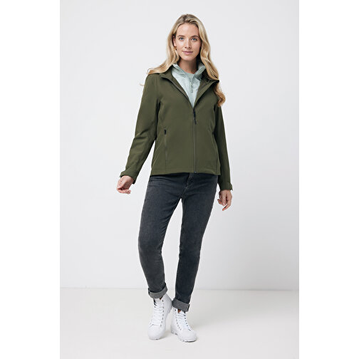 Iqoniq Makalu Damen Softshelljacke Aus Recyceltem Polyester , khaki, 91% recyceltes Polyester, 7% recyceltes TPU, 2% Elastan, XS, 62,00cm x 2,50cm (Länge x Höhe), Bild 6