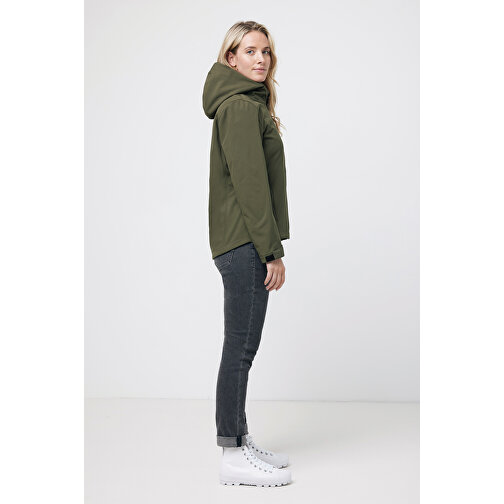 Iqoniq Makalu Damen Softshelljacke Aus Recyceltem Polyester , khaki, 91% recyceltes Polyester, 7% recyceltes TPU, 2% Elastan, XS, 62,00cm x 2,50cm (Länge x Höhe), Bild 7