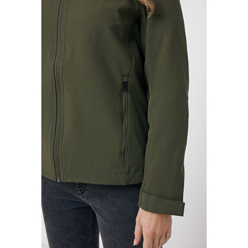 Iqoniq Makalu Damen Softshelljacke Aus Recyceltem Polyester , khaki, 91% recyceltes Polyester, 7% recyceltes TPU, 2% Elastan, XL, 70,00cm x 3,00cm (Länge x Höhe), Bild 8