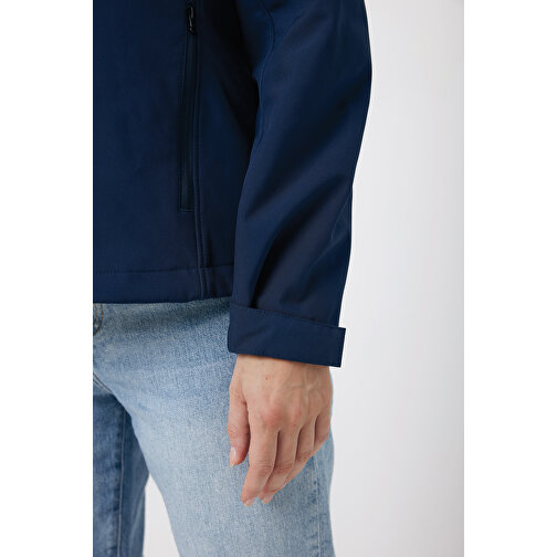 Iqoniq Makalu Damen Softshelljacke Aus Recyceltem Polyester , navy blau, 91% recyceltes Polyester, 7% recyceltes TPU, 2% Elastan, XXL, 72,00cm x 3,00cm (Länge x Höhe), Bild 13