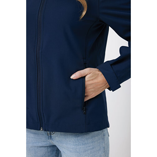 Iqoniq Makalu Damen Softshelljacke Aus Recyceltem Polyester , navy blau, 91% recyceltes Polyester, 7% recyceltes TPU, 2% Elastan, XXL, 72,00cm x 3,00cm (Länge x Höhe), Bild 14