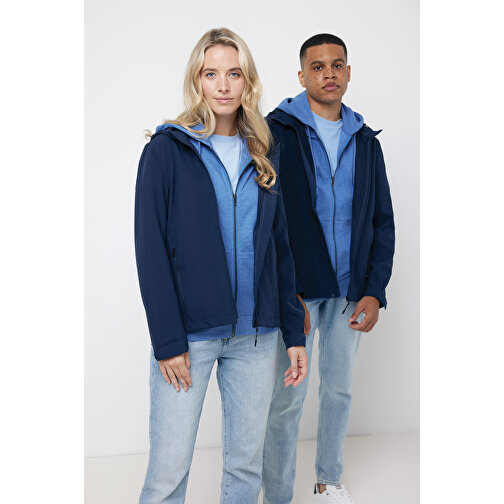 Iqoniq Makalu Damen Softshelljacke Aus Recyceltem Polyester , navy blau, 91% recyceltes Polyester, 7% recyceltes TPU, 2% Elastan, XL, 70,00cm x 3,00cm (Länge x Höhe), Bild 4