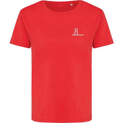 Iqoniq Yala Damen T-Shirt Aus Recycelter Baumwolle , luscious red, 30% recycelte und 70% biologische Baumwolle, XL, 71,00cm x 1,00cm (Länge x Höhe), Bild 3