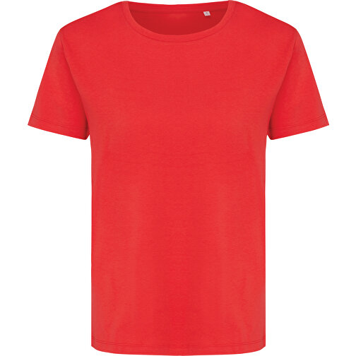 Iqoniq Yala Damen T-Shirt Aus Recycelter Baumwolle , luscious red, 30% recycelte und 70% biologische Baumwolle, L, 69,00cm x 1,00cm (Länge x Höhe), Bild 1