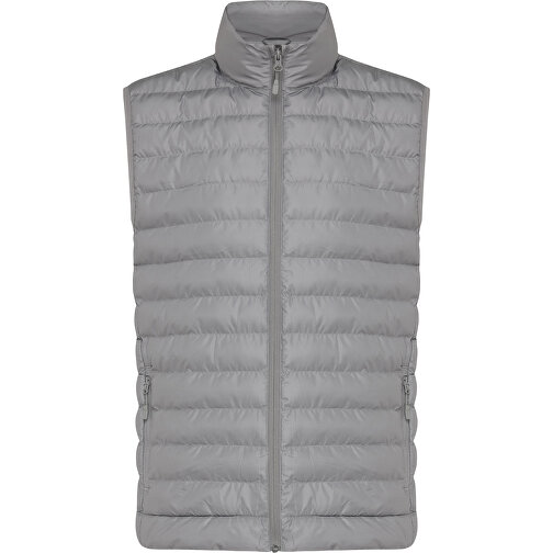 Iqoniq Meru Herren Bodywarmer Aus Recyceltem Polyester , Silbergrau, 100% recyceltes Polyester, XXXL, 77,00cm x 0,50cm (Länge x Höhe), Bild 1